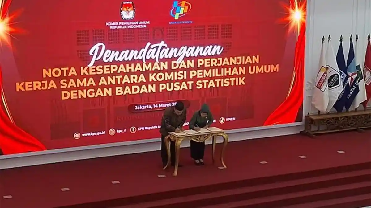 KPU dan BPS Tandatangani Nota Kesepahaman terkait Pemanfaatan Data Pemilih