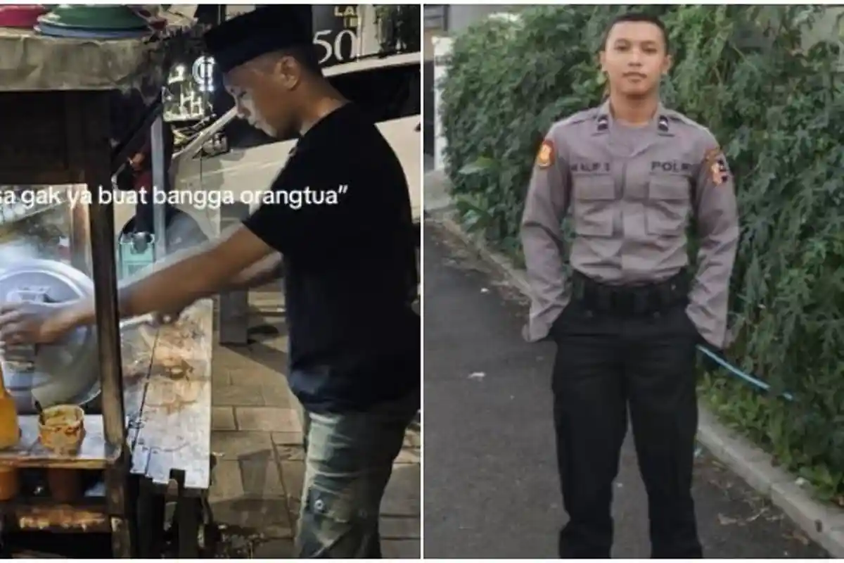 Tukang Bakso Naik Pangkat, Dari Ormas Kini Jadi Polisi, Ngaku Semua Berkat Restu Orang Tua