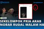 VIDEO - Viral!  Sekelompok Pria Berbahasa Arab Santai Menonton Rudal di Langit Malam