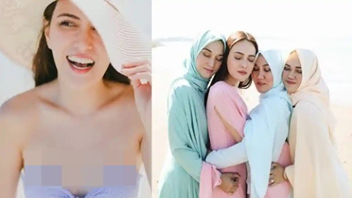 Gayanya Antimainstream, Netter Heboh Busana Liburan Shandy Aulia: Kerudungan Tapi Dada Dibuka Lebar!