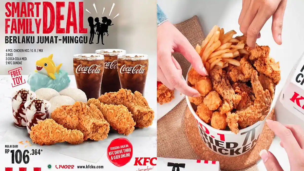 PROMO KFC 28 Juni 2020, Smart Family Deal Seru-seruan Sekeluarga Mulai ...