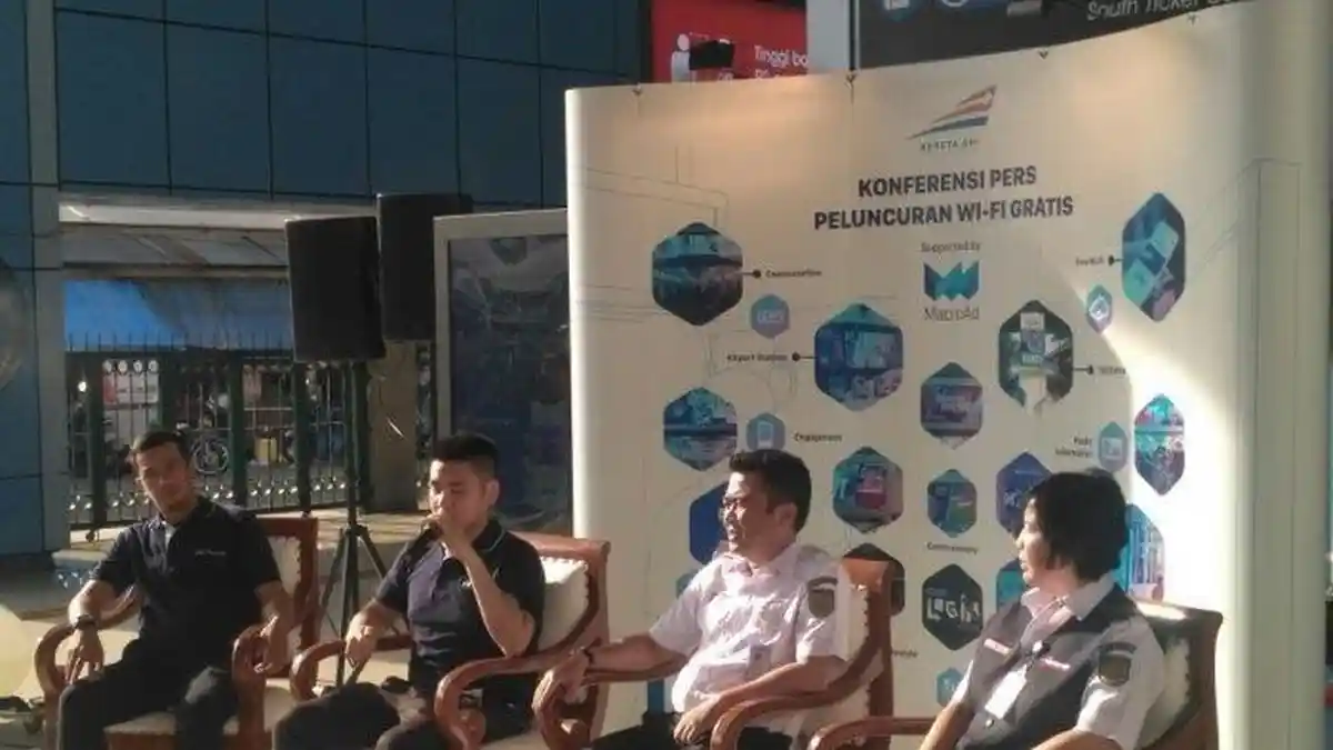Begini Cara Penguna KRL Dapat FAsilitas WIFI Gratis di 46 Stasiun di Indonesia