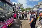 Memasuki Arus Mudik Lebaran 2026, Petugas Lakukan Pengecekan Kelayakan Bus di Bogor