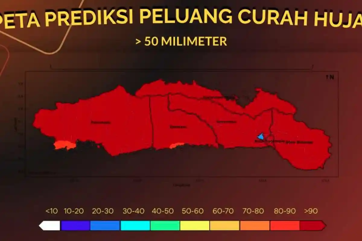 Prediksi BMKG! Gorontalo Bakal Diguyur Hujan Lebat di Akhir Oktober 2025, Warga Siaga