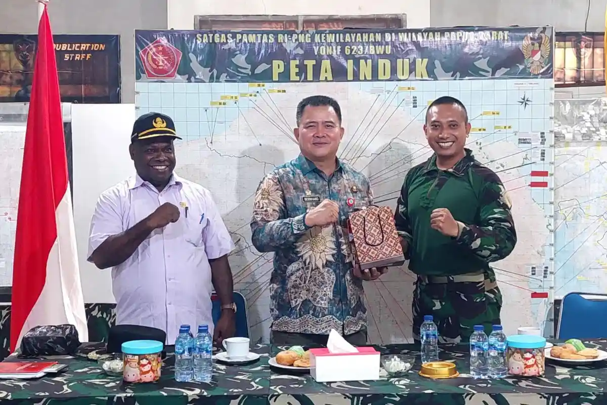 Satgas Yonif 623/BWU Akhiri Tugas Jaga di Maybrat, Pj Bupati Bernhard Ucapkan Terima Kasih