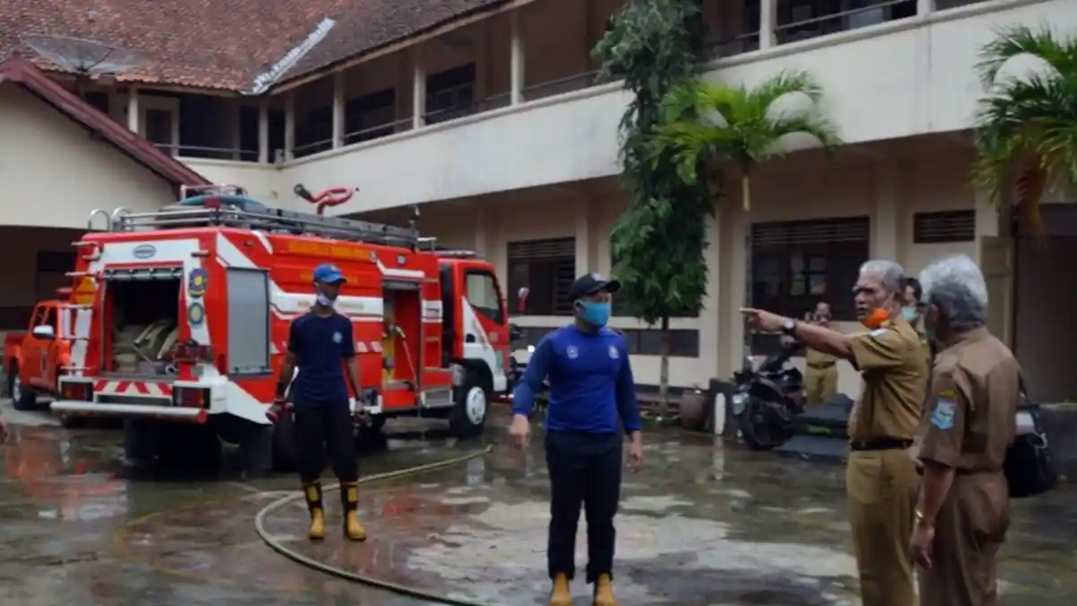 Gedung Eks SMPN 3 Purbalingga Disulap Jadi Ruang Isolasi Darurat Covid-19