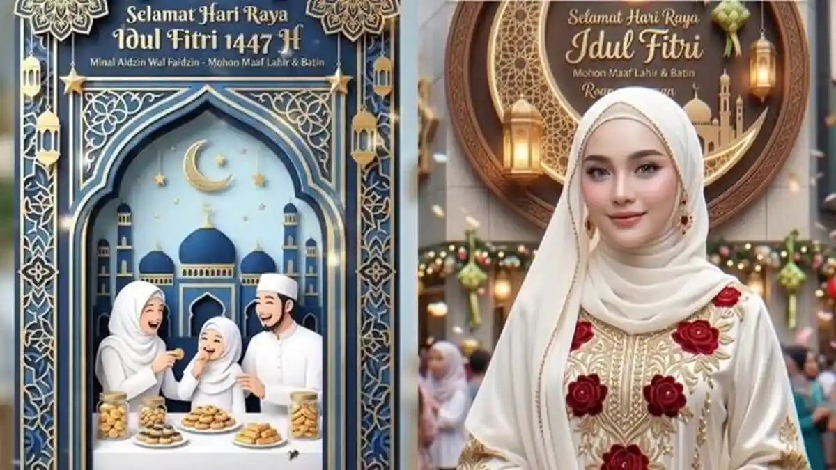 Cara Edit Kartu Ucapan Lebaran Idul Fitri 2026 Online Gratis Via Canva, Gemini AI Atau ChatGPT