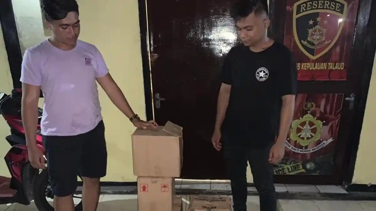 Satres Narkoba Amankan Miras di Caffe Laguna Melonguane Barat Talaud