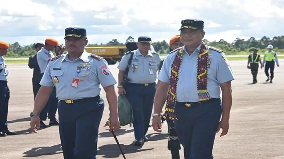 Kunjungan Kerja ke Supadio, Kepala Staf Angkatan Udara Tekankan Prajurit Profesional dan Bersinergi