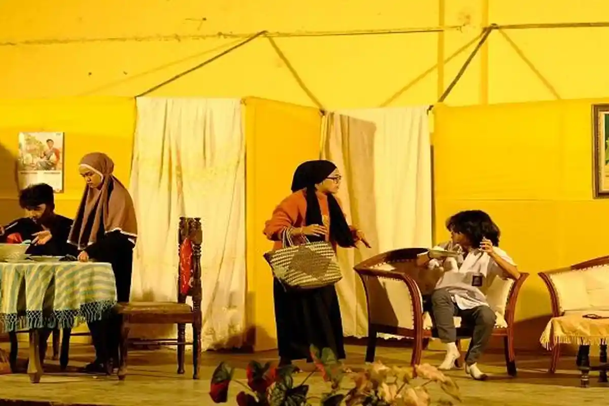 Pentas Teater Balai Bukittinggi “Biduk Berkeping” di GOR Lareh Nan Tobang, Tabek Patah, Batusangkar