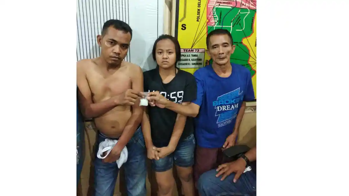 Gadis Cantik Diciduk saat Nyabu Bareng Dua Pria, Polisi Temukan 10,35 Gram Sabusabu