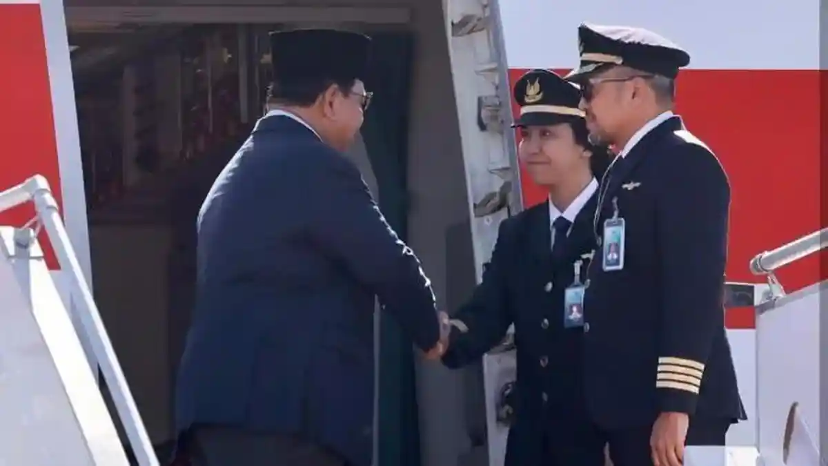 Profil Captain Tania Citra, Pilot Wanita Termuda Pertama yang Terbangkan Prabowo ke Luar Negeri