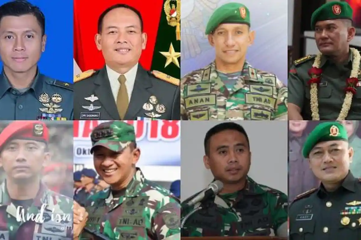 Deretan 8 Rising Star Calon Panglima Kodam Alumni Akmil 1998