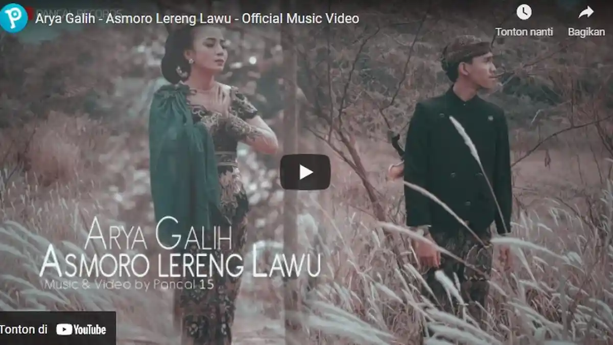 Chord Kunci Gitar Asmoro Lereng Lawu - Arya Galih