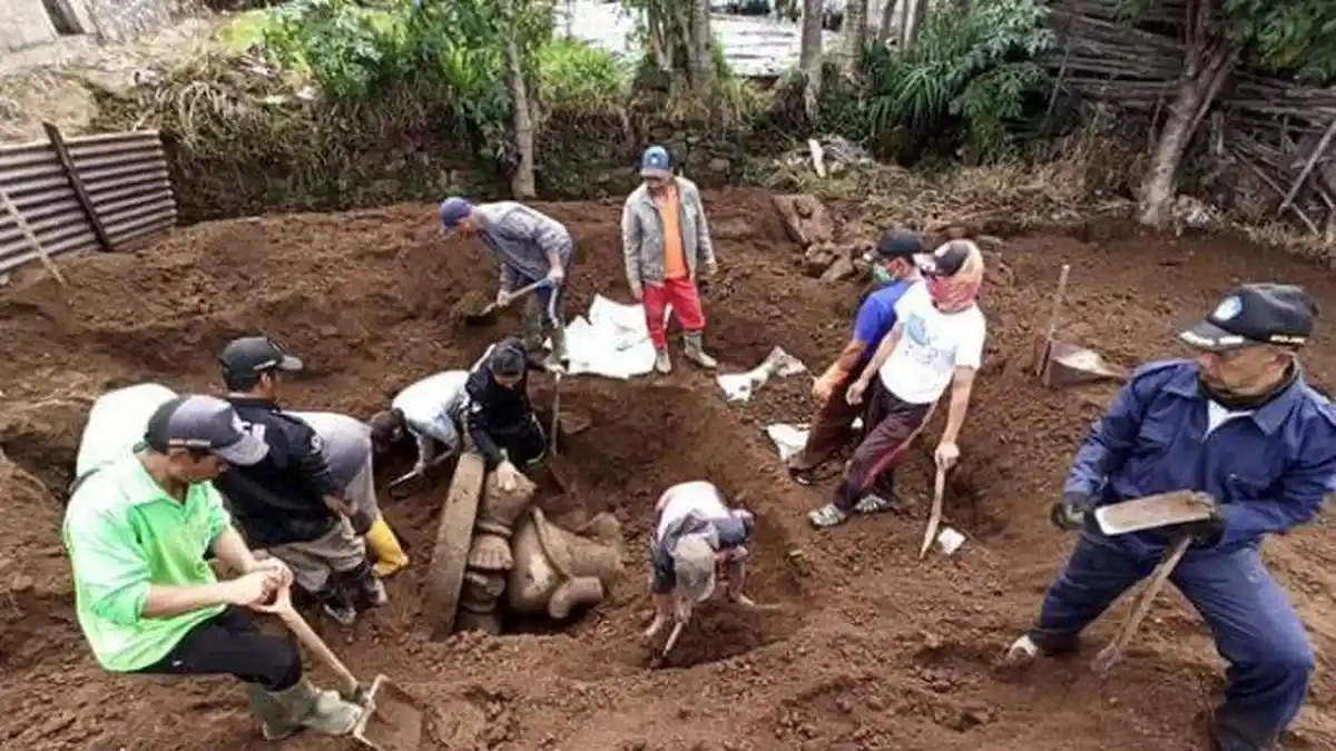Geger Temuan Arca Ganesha di Lahan Pertanian Kawasan Dieng