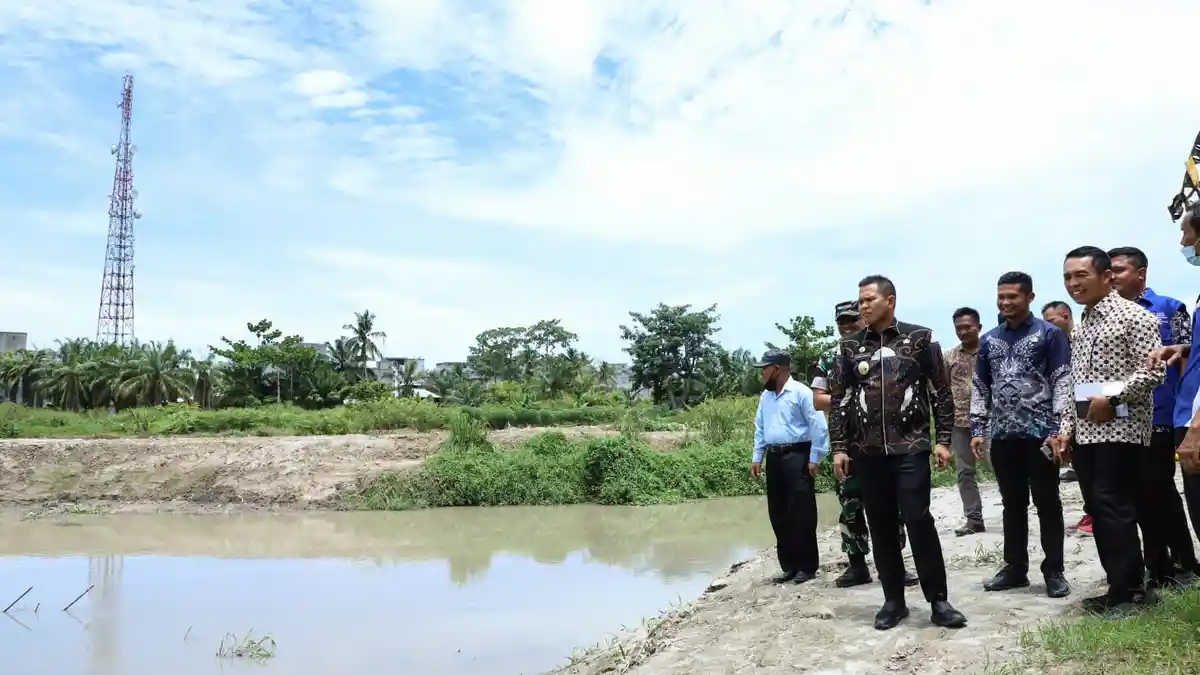 Pemkab Sergai Lakukan Normalisasi Sungai, Guna Selamatkan Ratusan Hektar Sawah Pertanian Rakyat