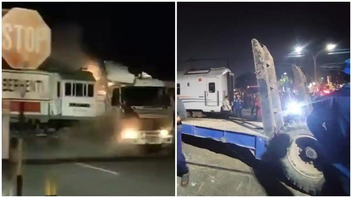 Sebelum Ditabrak Kereta Api, Sopir dan Kernet Sempat Minta Tolong, Loncat Untuk Selamatkan Diri
