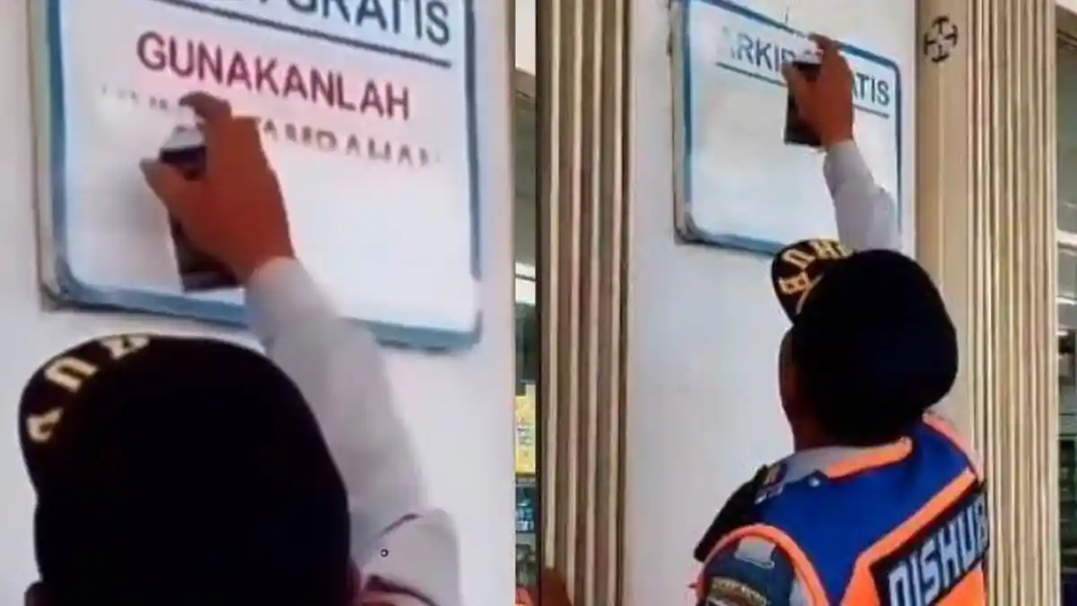 Alasan Pegawai Dishub Hapus Tulisan Parkir Gratis di Minimarket, Akui Tertibkan: Ada Juru Parkirnya