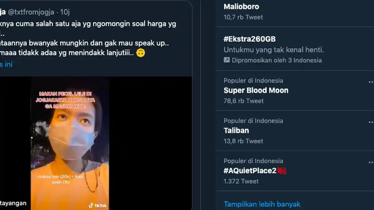 Mbaknya Beli Pecel Lele Bukan di Malioboro, Kata Sukidi