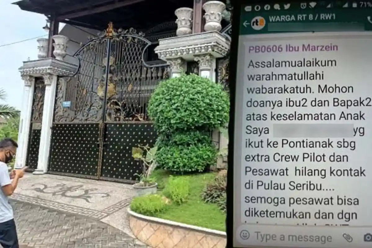 1 Kru Sriwijaya Air SJ 182 Adalah Warga Surabaya, Para Tetangga Ramai Berikan Doa