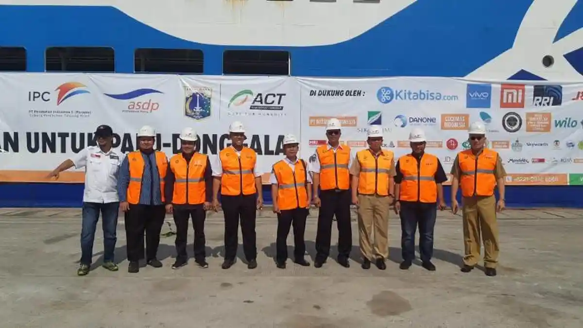 Selain Bantuan Logistik, 85 Relawan ACT Ikut KMP Drajat Paciran ke Palu