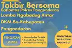 Sambut Idul Fitri, Pos Terpadu Marlin Polres Pangandaran Gelar Lomba Ngabedug Penuh Kreativitas
