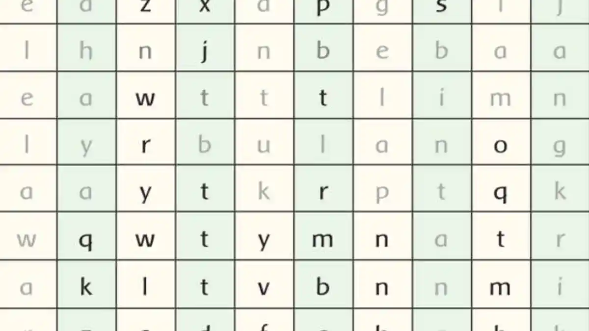 KUNCI JAWABAN Tema 3 Kelas 1 SD Subtema 4 Hal 104-105, Carilah Kata-kata yang Ada di Tabel Huruf