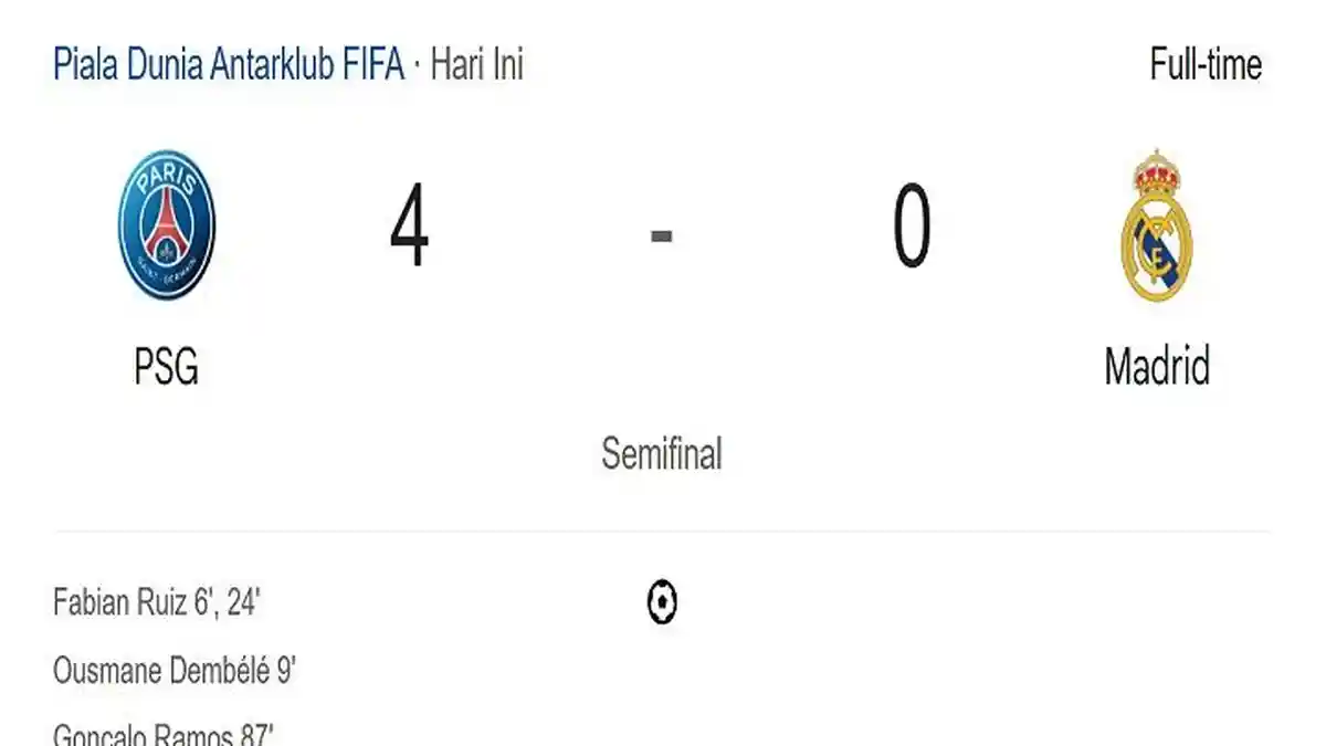 Chelsea VS PSG di Final Piala Dunia Antarklub, Dembele Man Of The Match