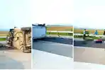 Avanza Terguling di Tol Pejagan-Pemalang, 1 Tewas, Tabrak Lubang Bobokan Beton