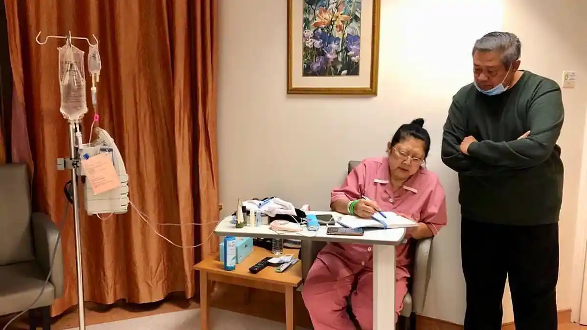 SBY Kuatkan Ani Yudhoyono: Kalau yang Lain Bisa Sembuh, Insya Allah Memo juga Bisa Sembuh