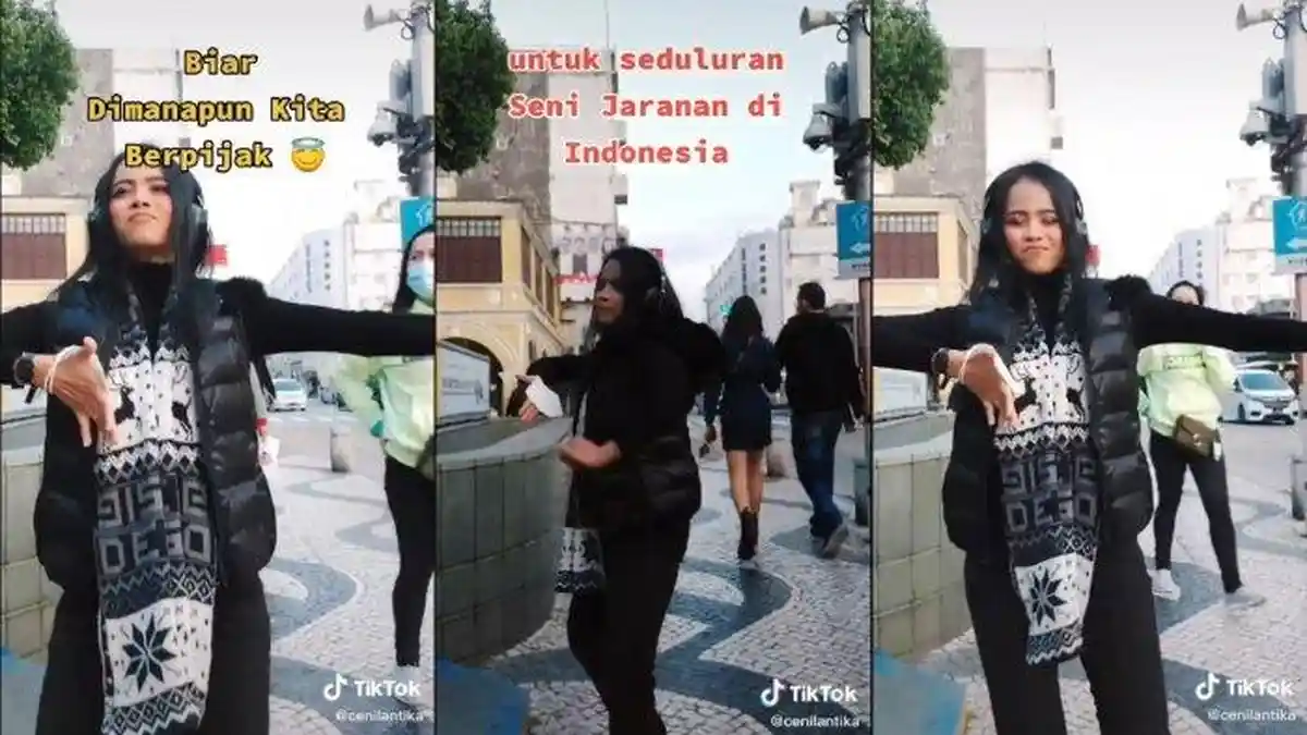 Viral Wanita Menari Jaranan di Jalanan Kota Macau, Ternyata Begini Kisah di Baliknya