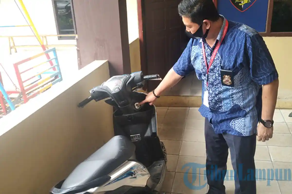 Polisi Amankan 1 Motor Hasil Curian dari Tangan Spesialis Curanmor di Bandar Lampung