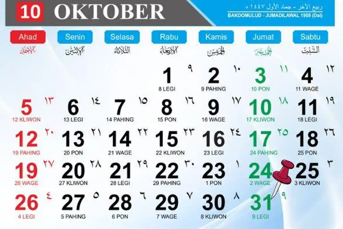 Kalender Jawa Jumat 31 Oktober 2025, Hari yang Baik untuk Meditasi Menurut Primbon