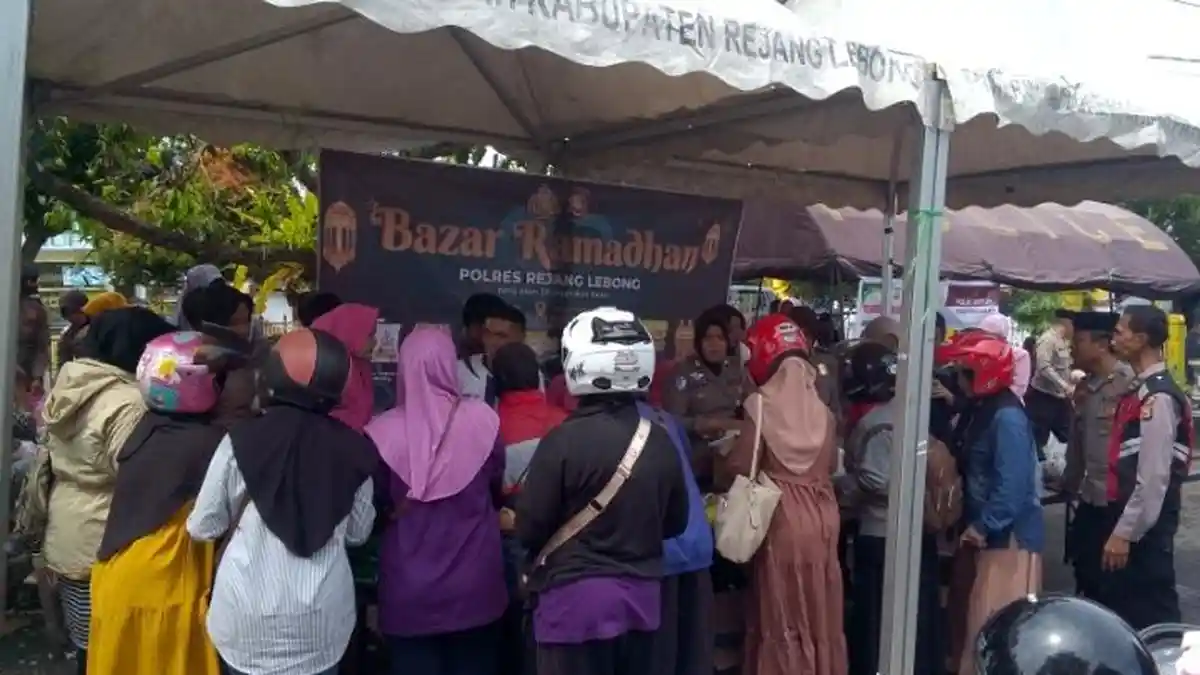 Bazar Ramadan Polres Rejang Lebong Diserbu, Warga Minta Kembali Dilaksanakan