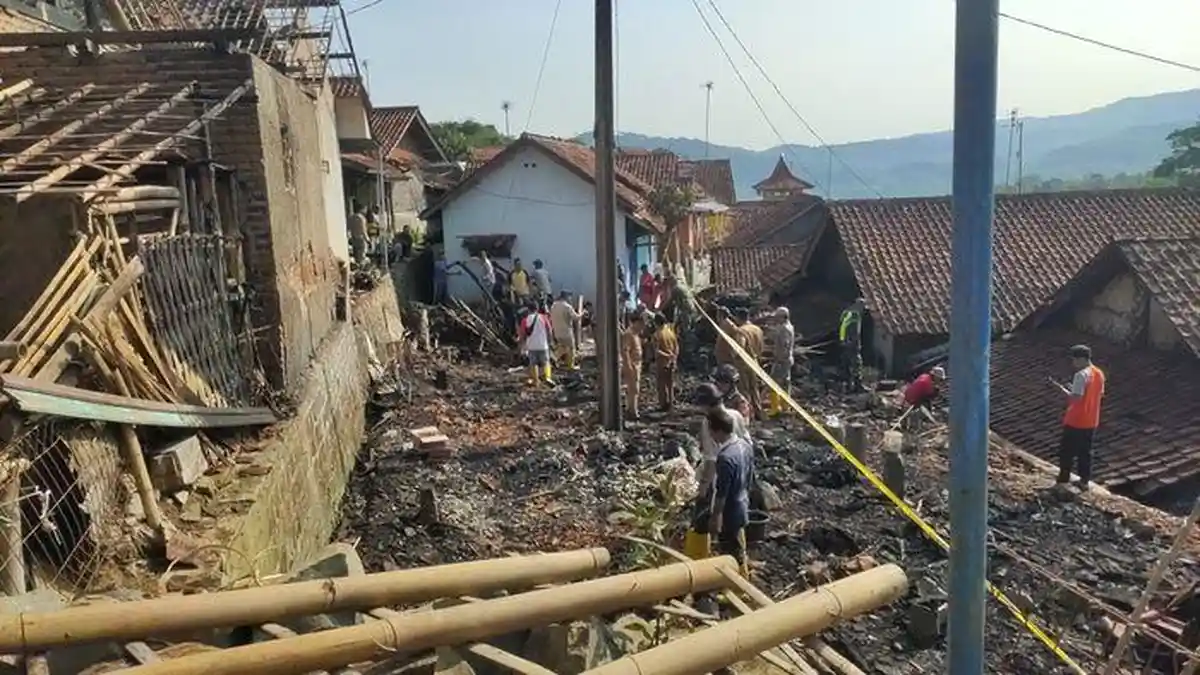 Update Kebakaran di Silihwangi Majalengka, Total 13 Jiwa Terdampak dan 4 Rumah Ludes Terbakar 