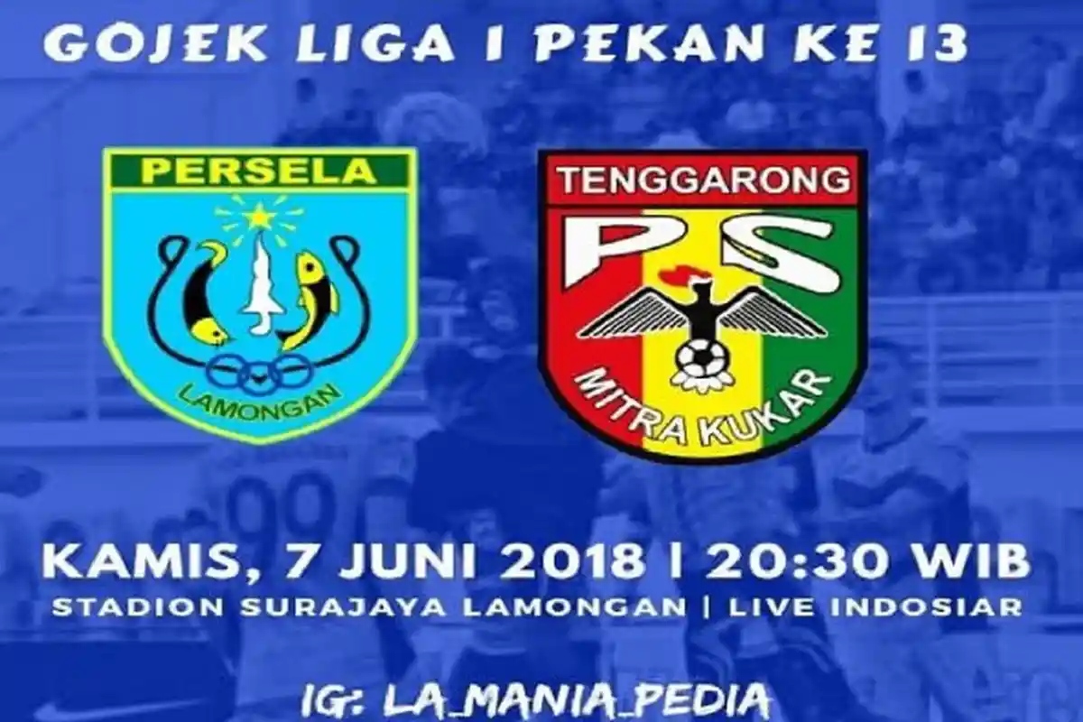 Link Live Streaming Persela Lamongan Vs Mitra Kukar di Indosiar, Saksikan Pukul 20.30 WIB!