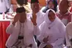 Maruf Amin Bersama Istri Mencoblos di Jakarta Utara