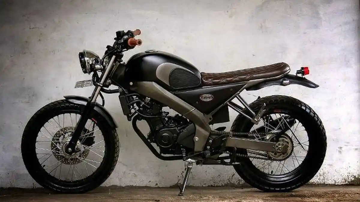 Modifikasi Yamaha V-Ixion Ini Dibuat Jadi Tracker Garapan Katros Garage