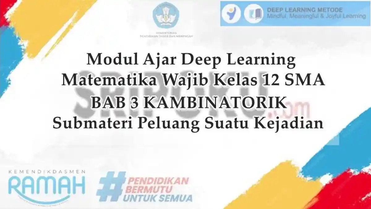 Link Download Modul Ajar Deep Learning Materi Peluang Suatu Kejadian Matematika Wajib Kelas 12 SMA