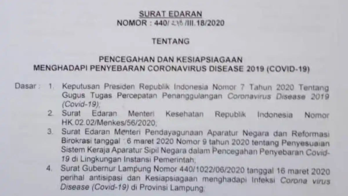 Cegah Virus Corona, Parosil Liburkan Kegiatan Belajar Mengajar di Lambar Mulai Besok