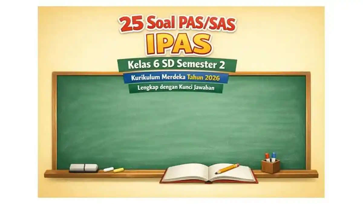 25 Soal PAS/SAS IPAS Kelas 6 SD Semester 2 Kurikulum Merdeka Tahun 2026 Lengkap dengan Kunci Jawaban