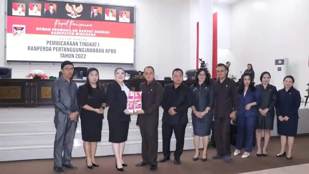 DPRD Minahasa Gelar Rapat Paripurna Tingkat I Ranperda Pertanggungjawaban APBD Tahun 2022