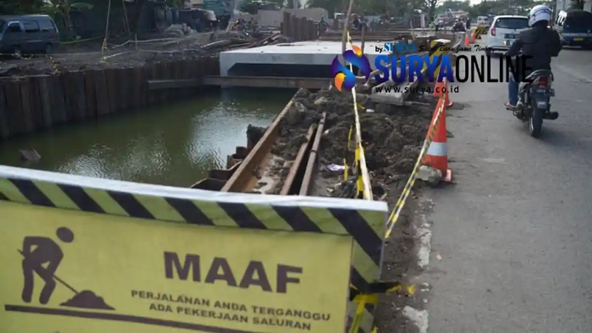 Proyek Box Cuvert Manukan-Sememi Mandek Setahun, Begini Jawaban Dinas PU Surabaya