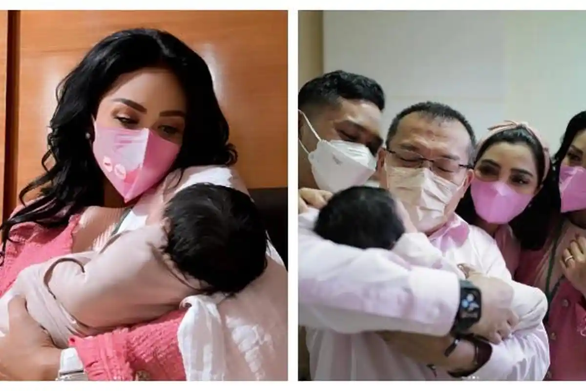 Krisdayanti Gendong Anak Pertama Aurel dan Atta Halilintar, Afgan hingga Annisa Yudhoyono Tulis Doa