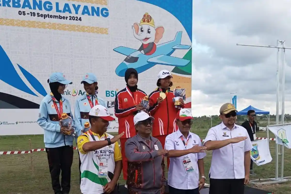Atlet Cabor Terbang Layang Sumbang Dua Medali untuk Aceh pada PON 2024