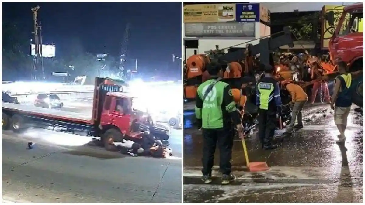 Kecelakaan Maut di Exit Tol Bawen Truk Tronton Tabrak 4 Mobil & 9 Motor, 3 Tewas dan 9 Luka