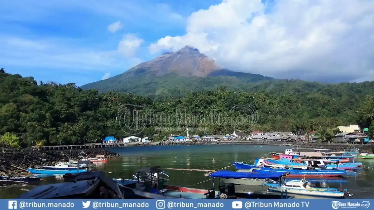 Aktivitas Gunung Karangetang Berkurang, Tak Ada Guguran