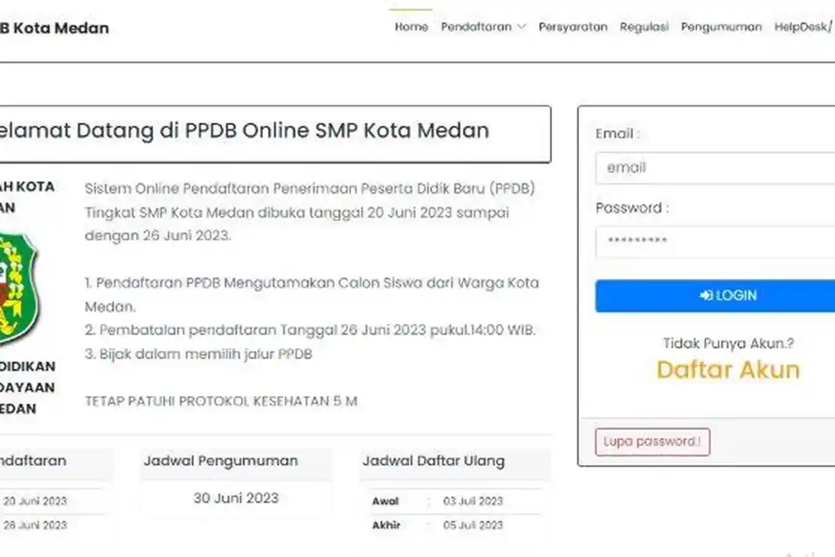 Siswa yang Lolos PPDB 2023 Medan Wajib Daftar Ulang pada 3-5 Juli 2023, Cek Link Pengumuman