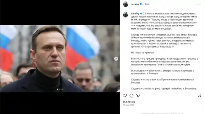 Rusia Bantah Tuduhan Gunakan Racun Katak Beracun untuk Bunuh Alexei Navalny