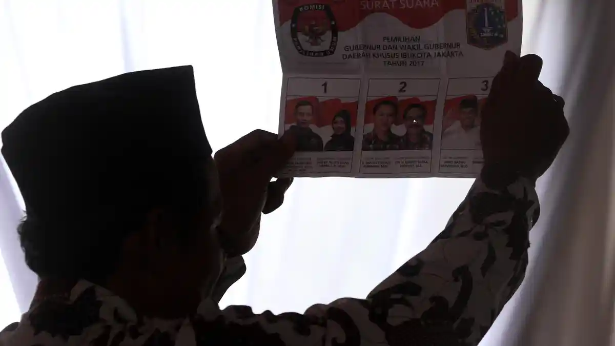 Final Quick Count Litbang Kompas: AHY 17,38 %, Ahok 42,88 %, Anies 39,74 %